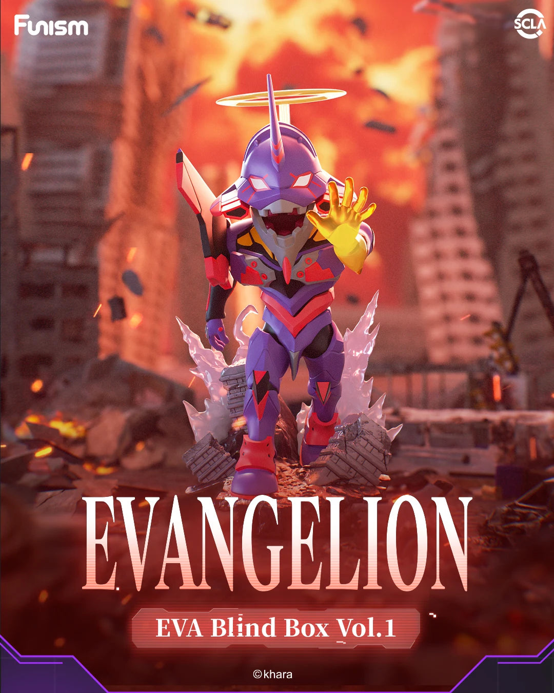 FUNISM EVA Vol.1 Neon Genesis Evangelion Blind Box Figures