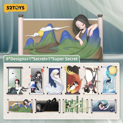 52TOYS Sleep Chinese Scrolls Blind Box Mystery Collectible Figure