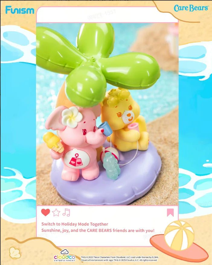 FUNISM Care Bears Friendship Series Figure Holiday Blind Box Action Figure Toy Gift for Kids Collectors Series Figures Action