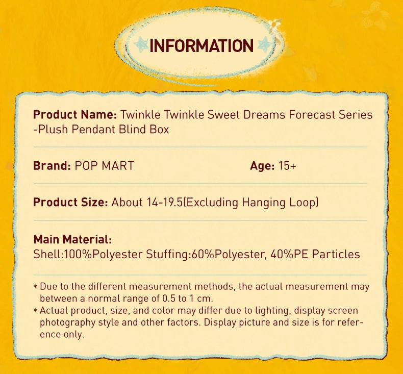 POP MART Twinkle Twinkle Sweet Dreams Forecast Combo Blind Box Set
