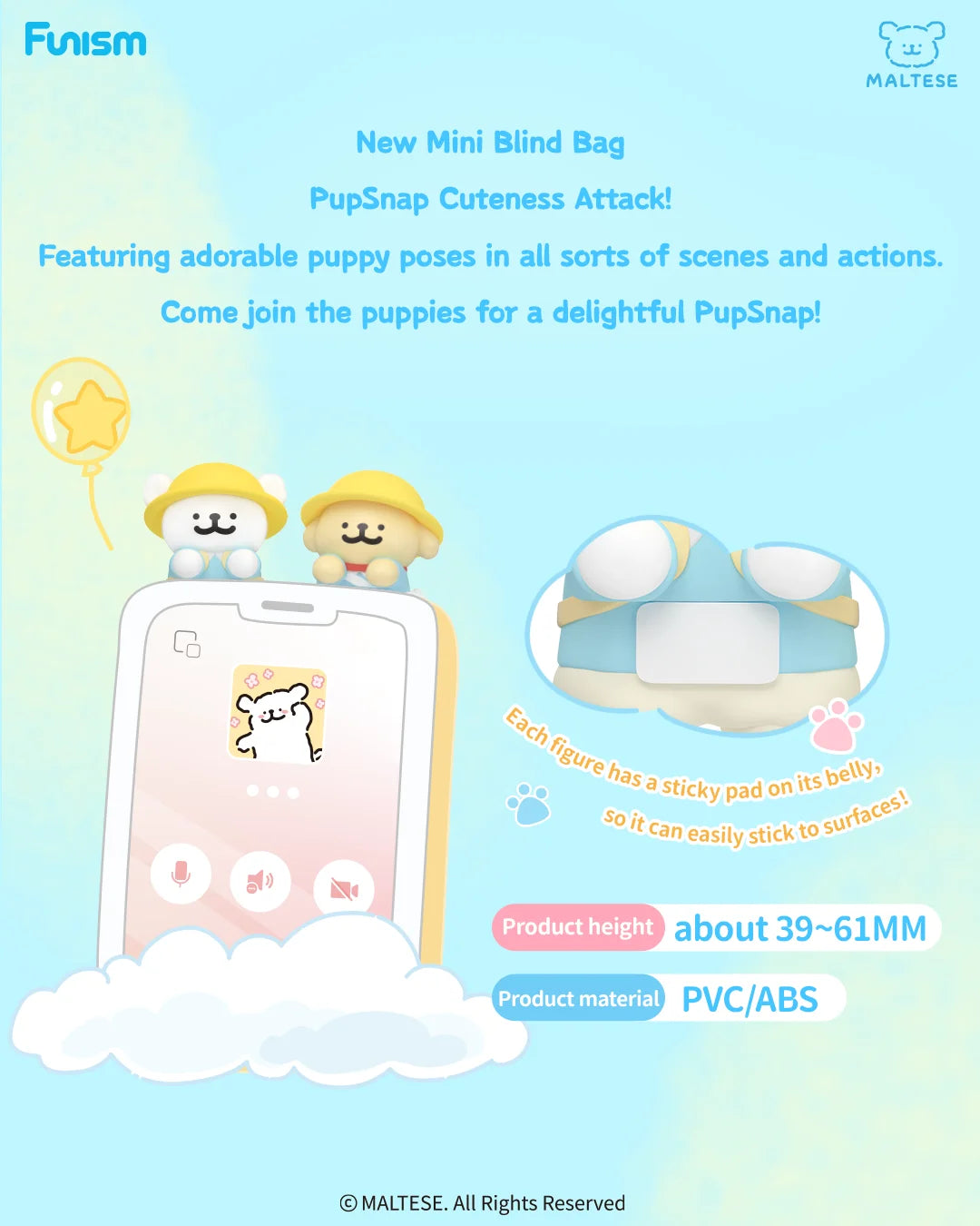 FUNISM Maltese PupSnap Series Blind Bag Figures