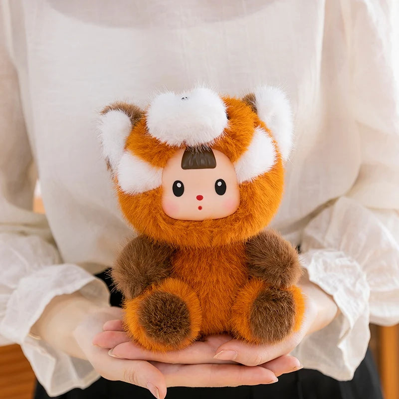 Cute Creative Animal Vinyl Face Plush Pendant Toys