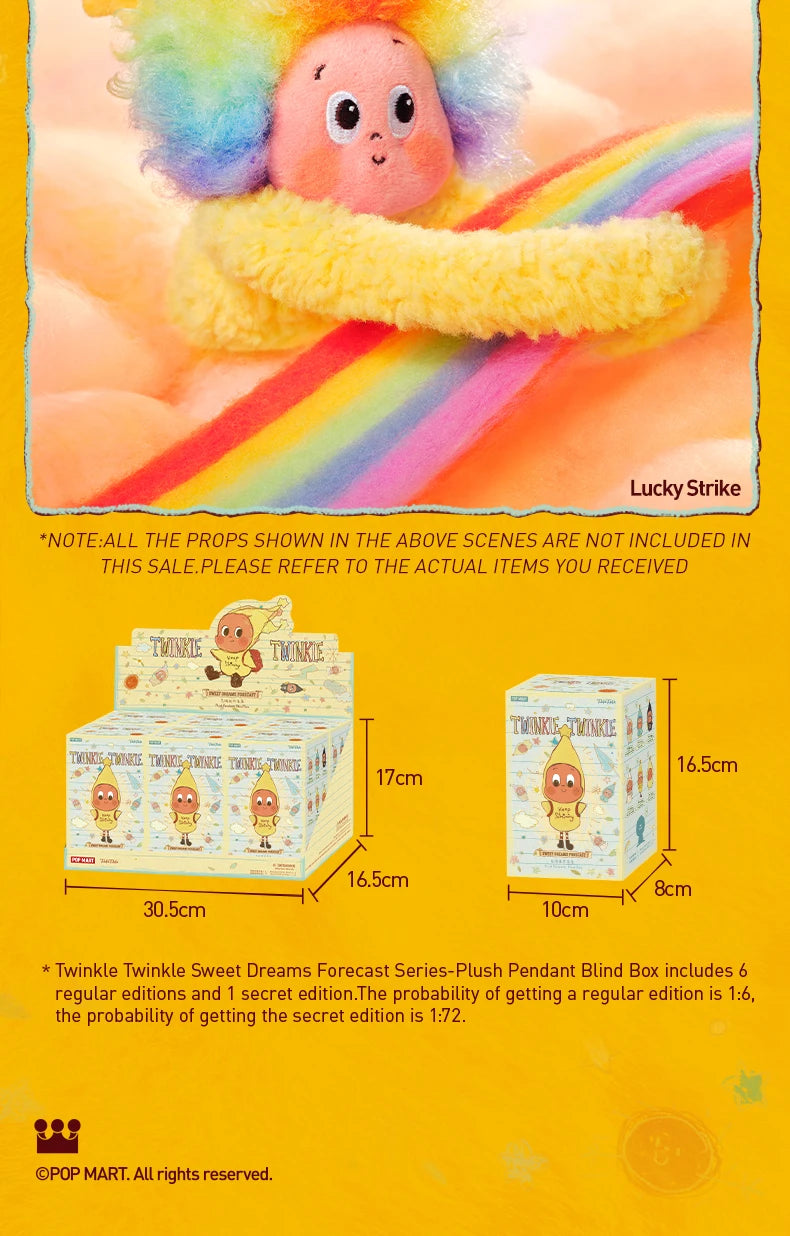 POP MART Combo – Twinkle Sweet Dreams Forecast Pendant + Gifts From Stars Blind Box
