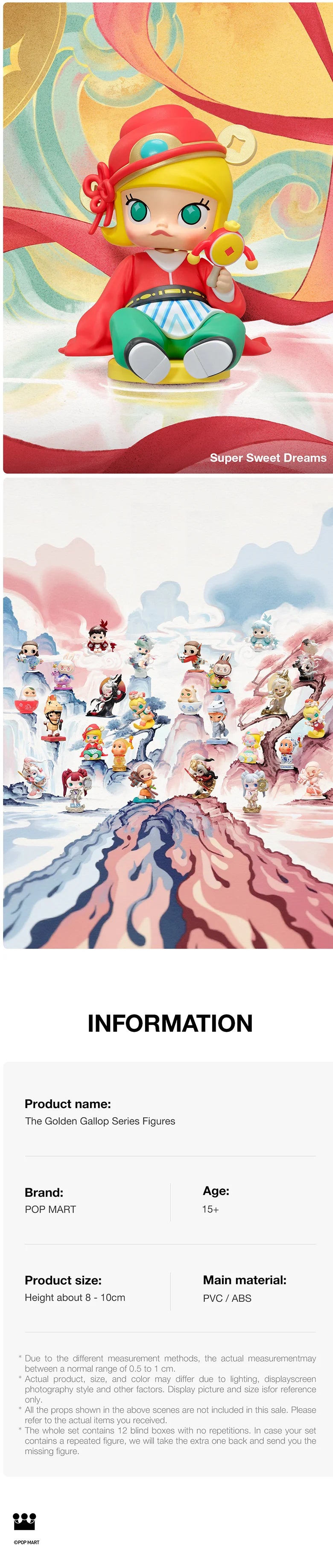 POP MART The Golden Gallop Series Figures Blind Box