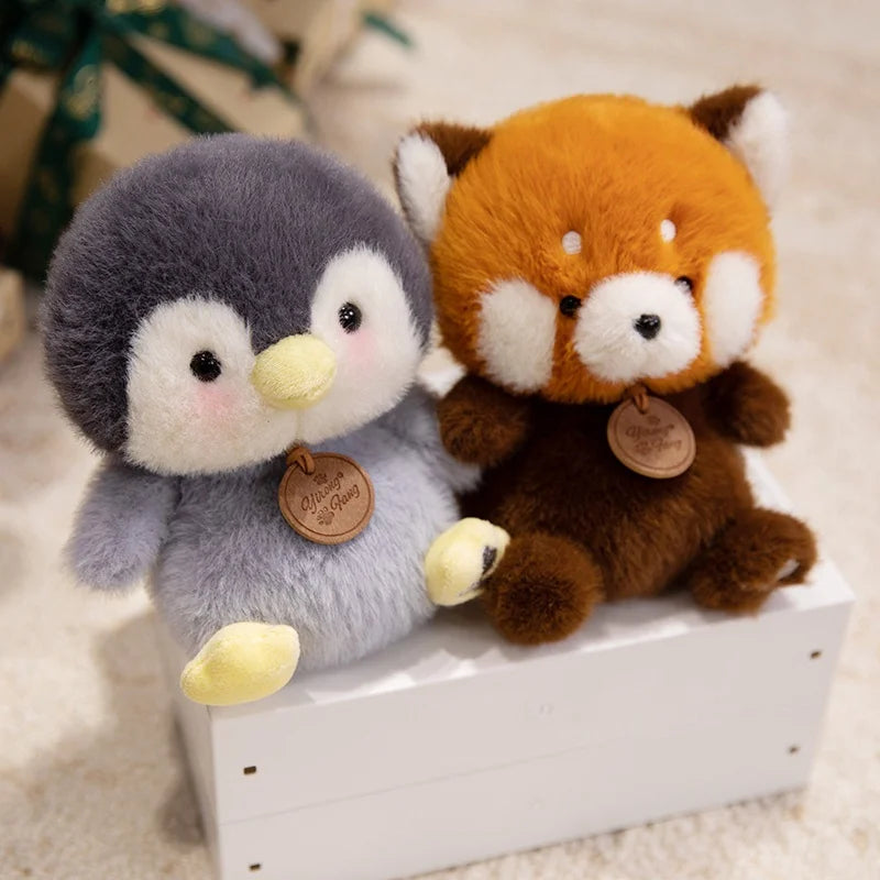 Cute Sitting Animals Plush – Red Panda, Fox, Sloth, Cat, Capybara & Pig