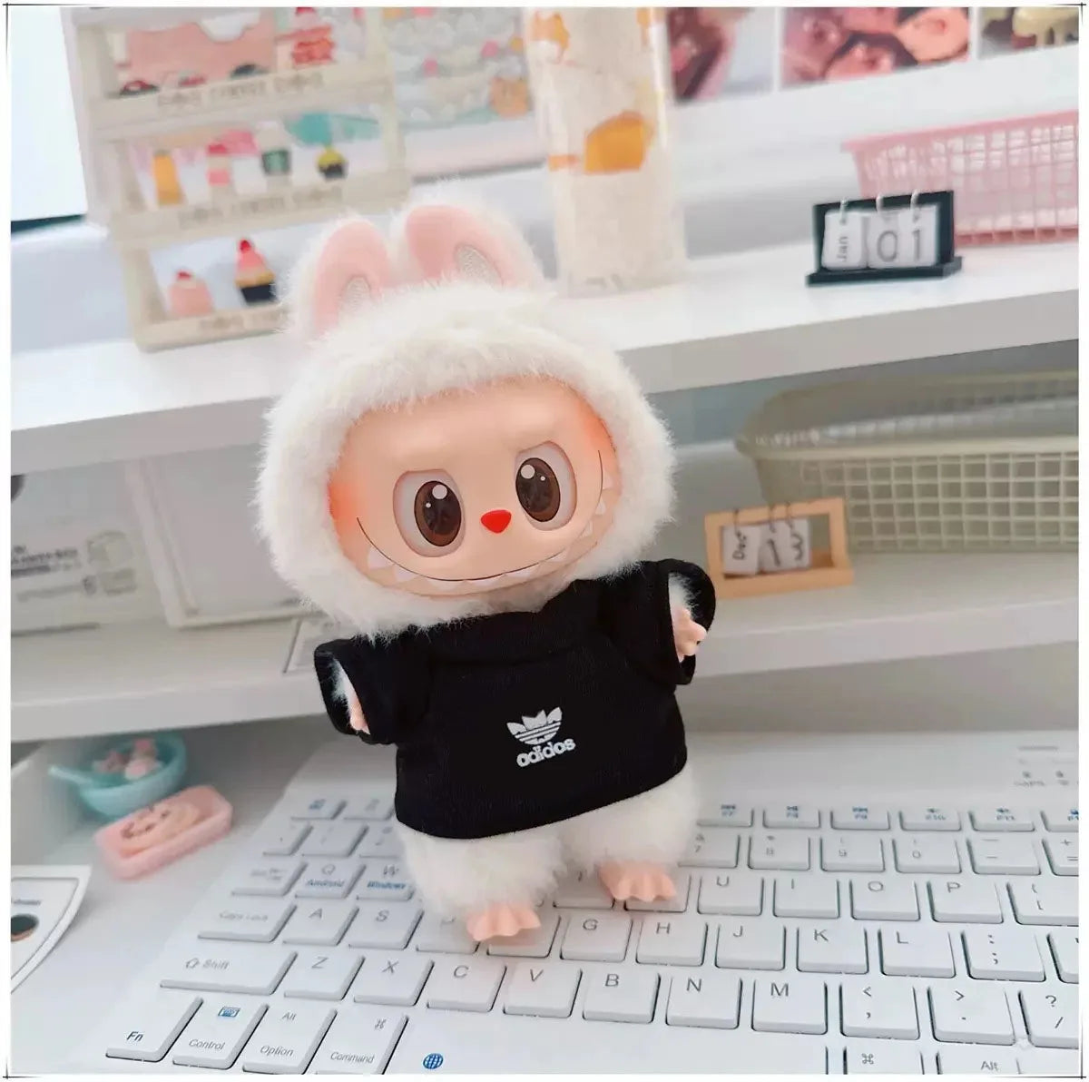 Labubu 17cm Doll Clothes Outfit | Hoodie & Pants Korean Idol Style Accessories