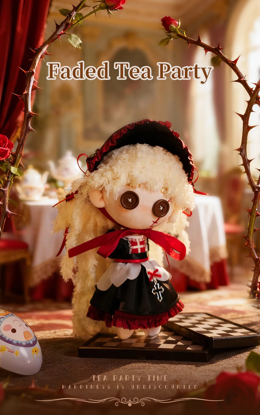Blind Box Faded Tea Party Dumia Maytree Doll 1cm Collectible Kawaii box art view