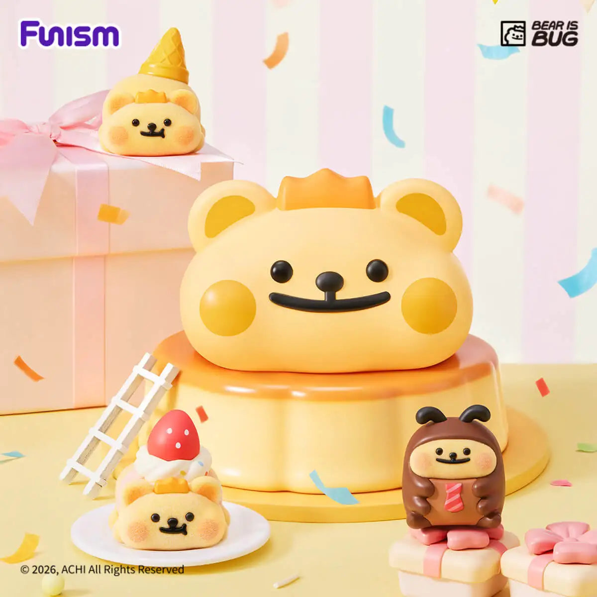 FUNISM Bearisbug Sweetie's Party Series Cubby Face Blind Box Figure collector view