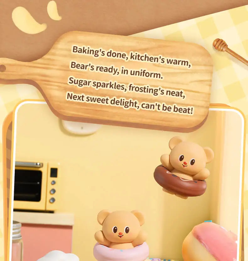 FUNISM Butterbear Baked with Love Cubby Face Blind Box Figures
