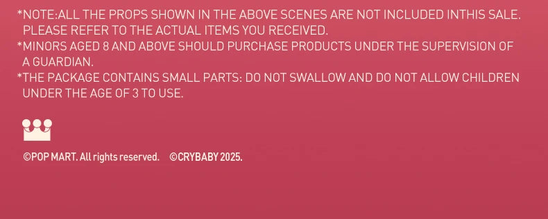 POP MART CRYBABY Crying For Love Vinyl Plush Hanging Card (Love You Cherry Much)