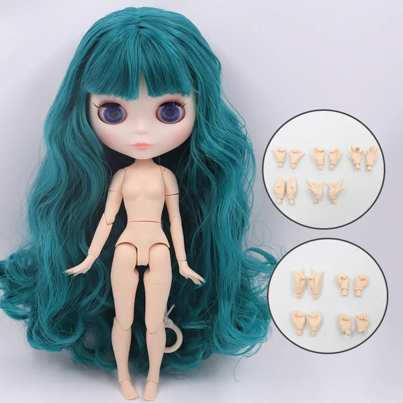 ICY DBS Blyth Doll Carved Lips Face White Skin Joint Body 1/6 BJD image 40