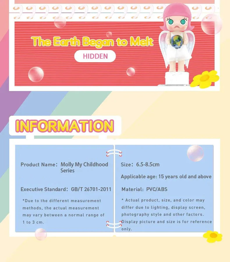 POP MART Molly My Childhood Series Blind Box Figures (Pre-Order)