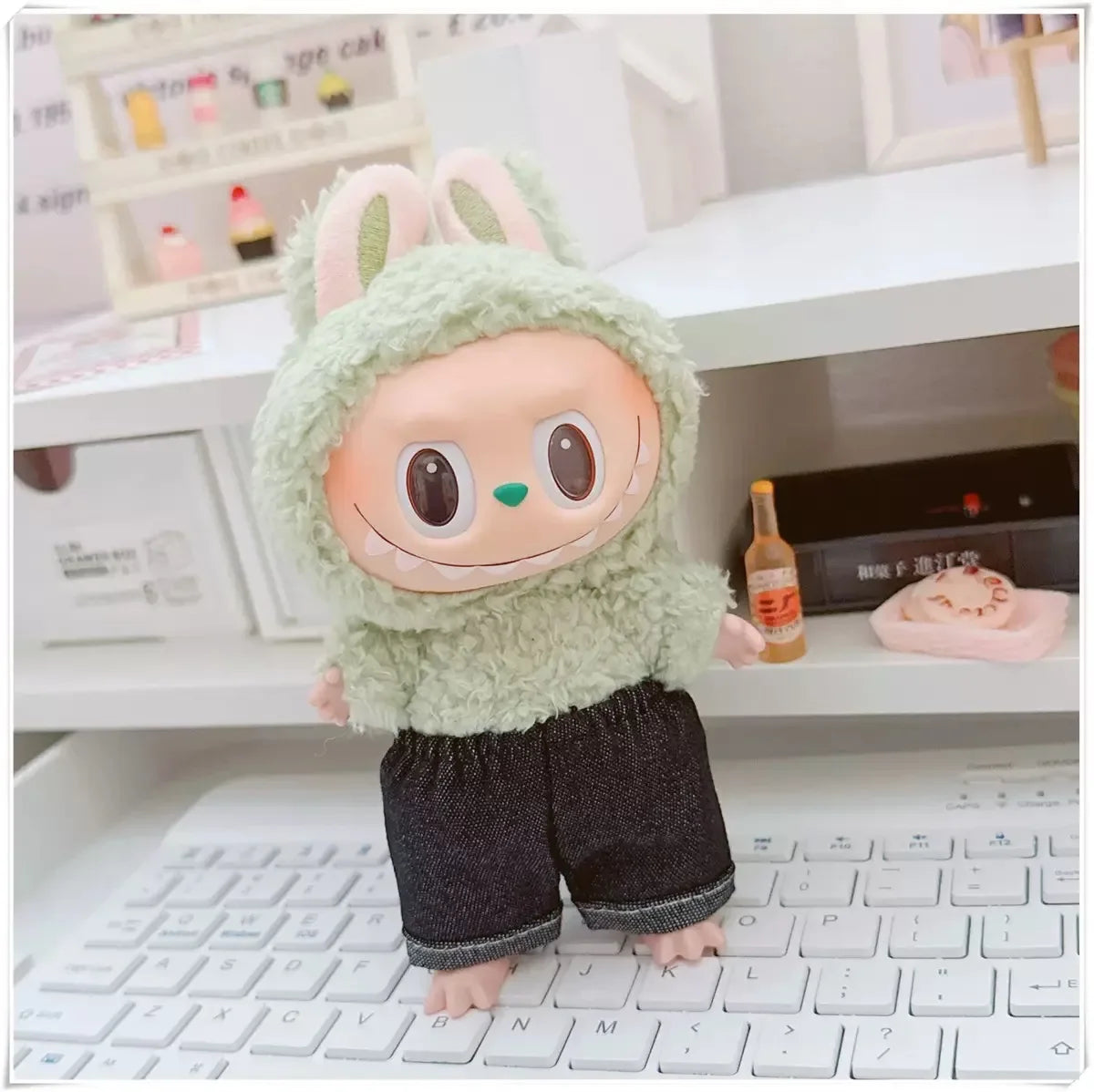 Labubu 17cm Doll Clothes Outfit | Hoodie & Pants Korean Idol Style Accessories
