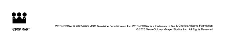 POP MART SKULLPANDA × Wednesday Plush – Nevermore Academy Uniform Edition