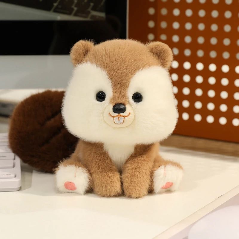 Cute Sitting Animals Plush – Red Panda, Fox, Sloth, Cat, Capybara & Pig