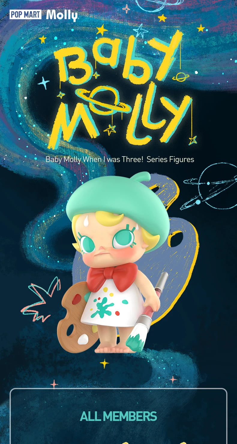 POP MART Baby Molly When I Was Three! Series Blind Box Figures