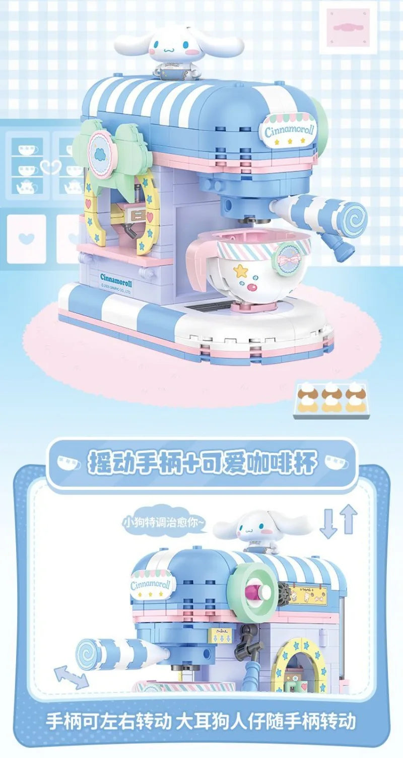 TOPTOY Sanrio Kuromi & My Melody Powder Dream Home Micro Building Blocks