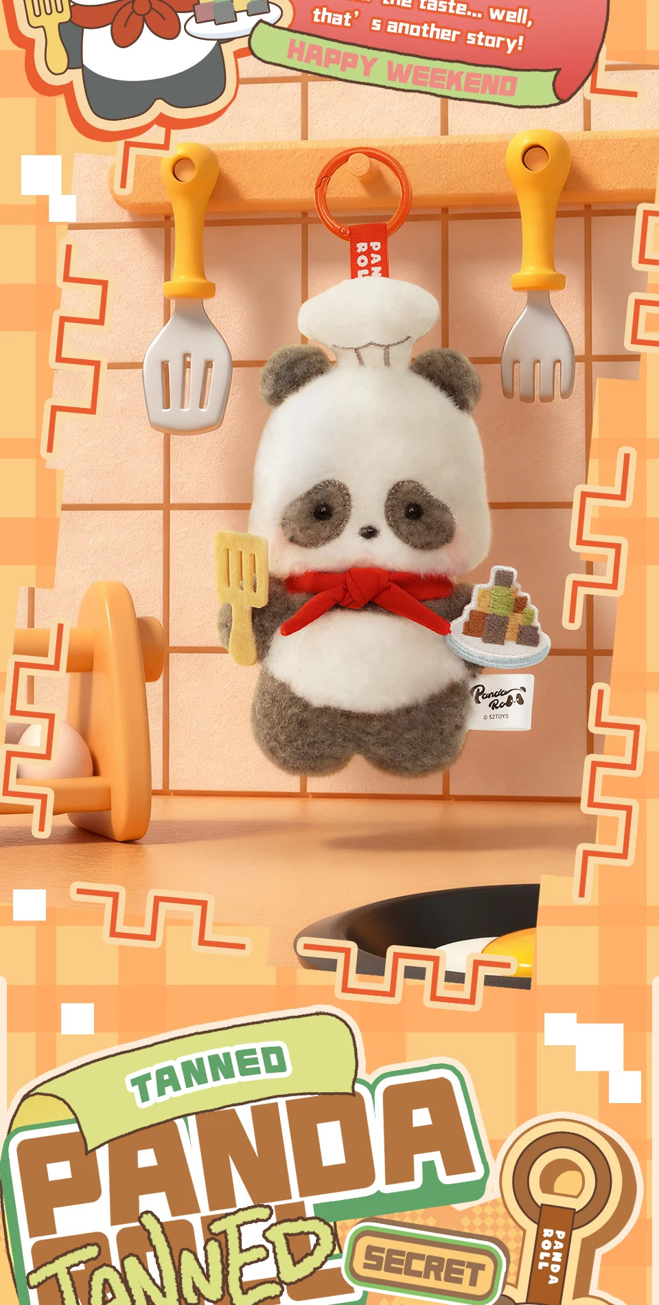 52TOYS Panda Roll Happy Weekend Series Blind Box Plush Collectible