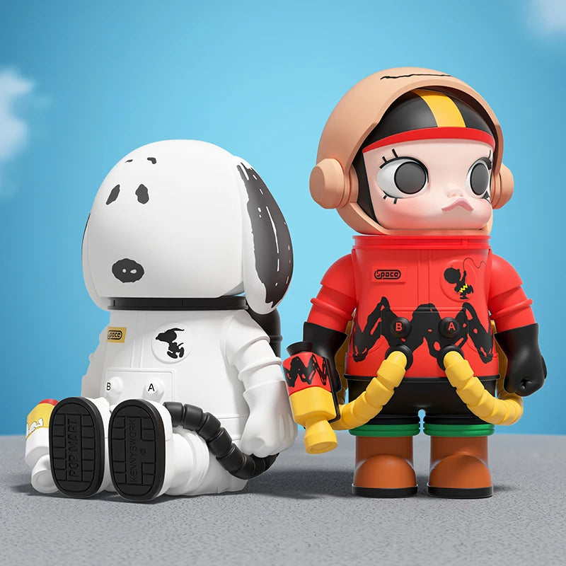 POP MART MEGA SPACE MOLLY Charlie Brown & Snoopy 100% Figure