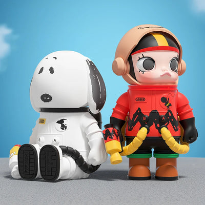 POP MART MEGA SPACE MOLLY Charlie Brown & Snoopy 100% Figure