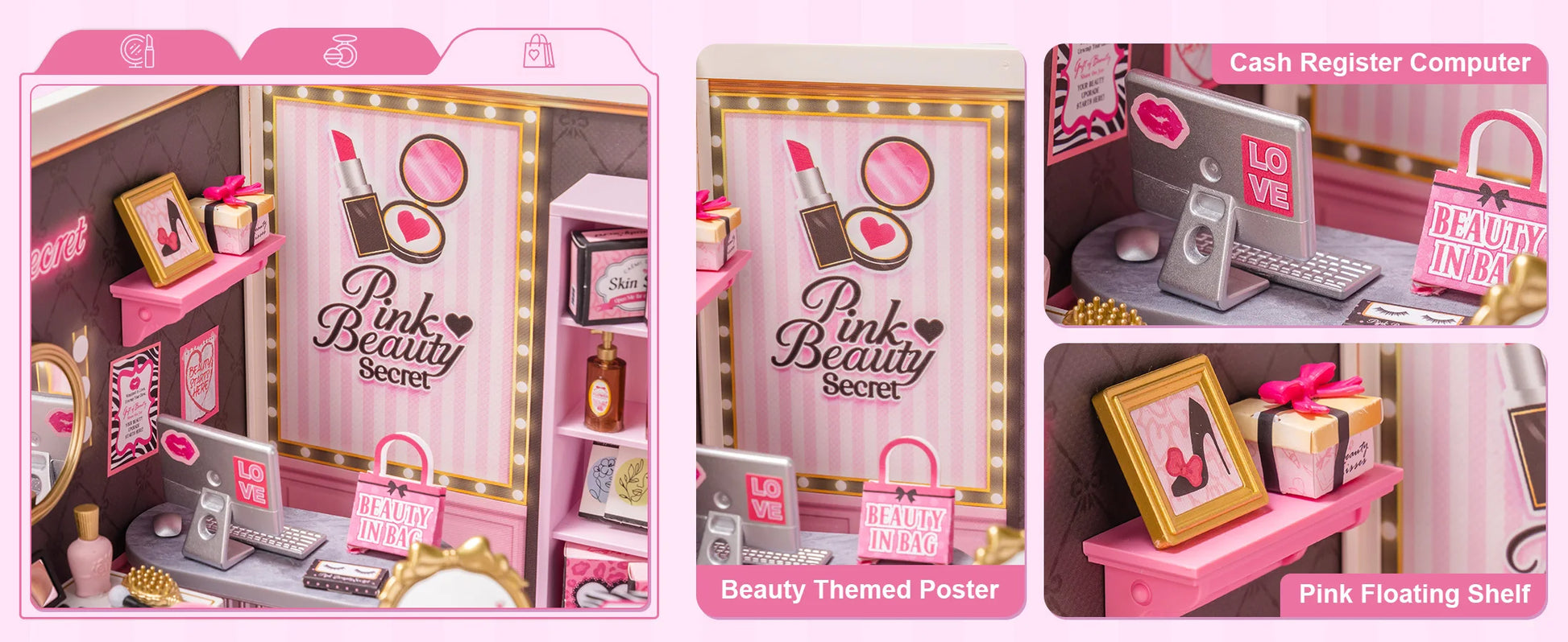 ROBOTIME Rolife Super Creator Series Pink Beauty Dollhouse image 11