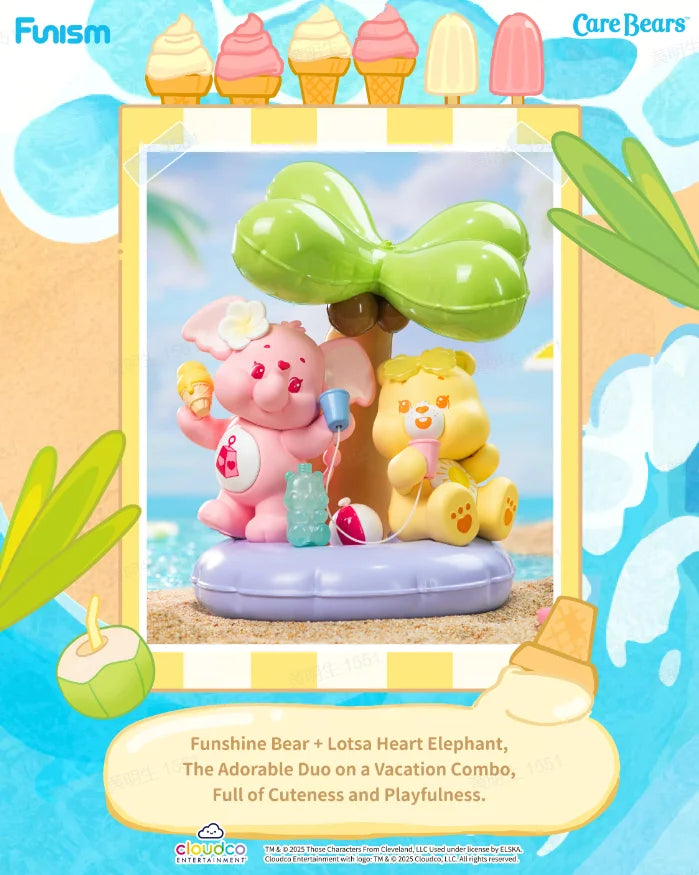 FUNISM Care Bears Friendship Series Figure Holiday Blind Box Action Figure Toy Gift for Kids Collectors Series Figures Action