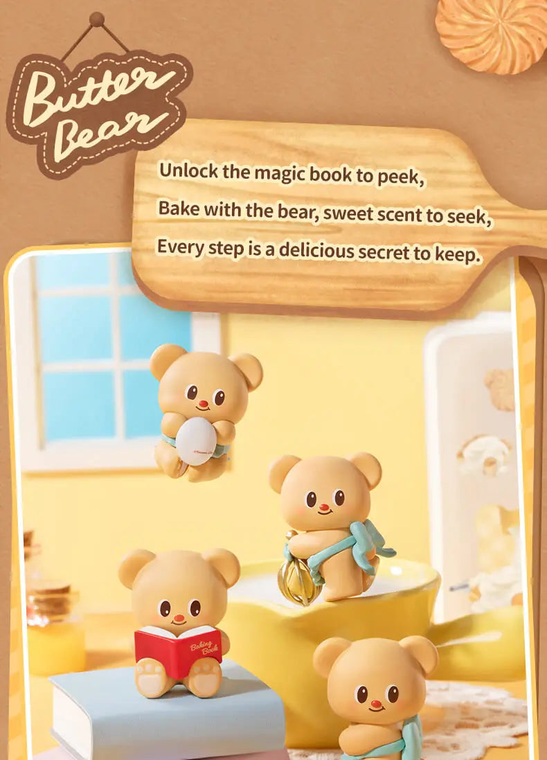 FUNISM Butterbear Baked with Love Cubby Face Blind Box Figures