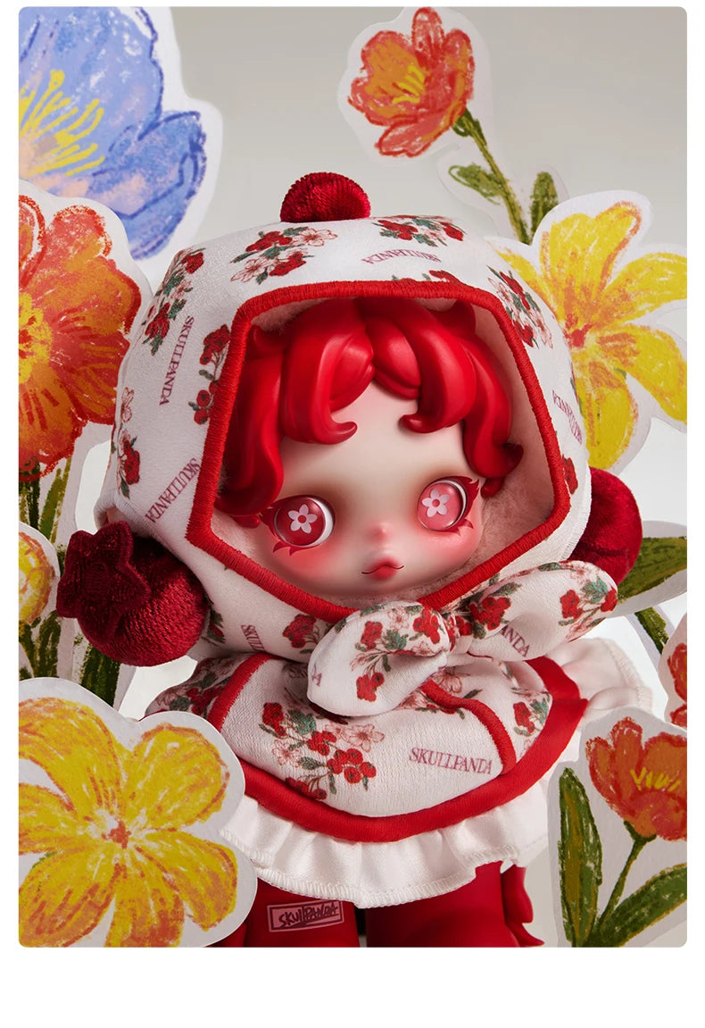 POP MART SKULLPANDA Amid Flowers Plush Doll Pendant image 9