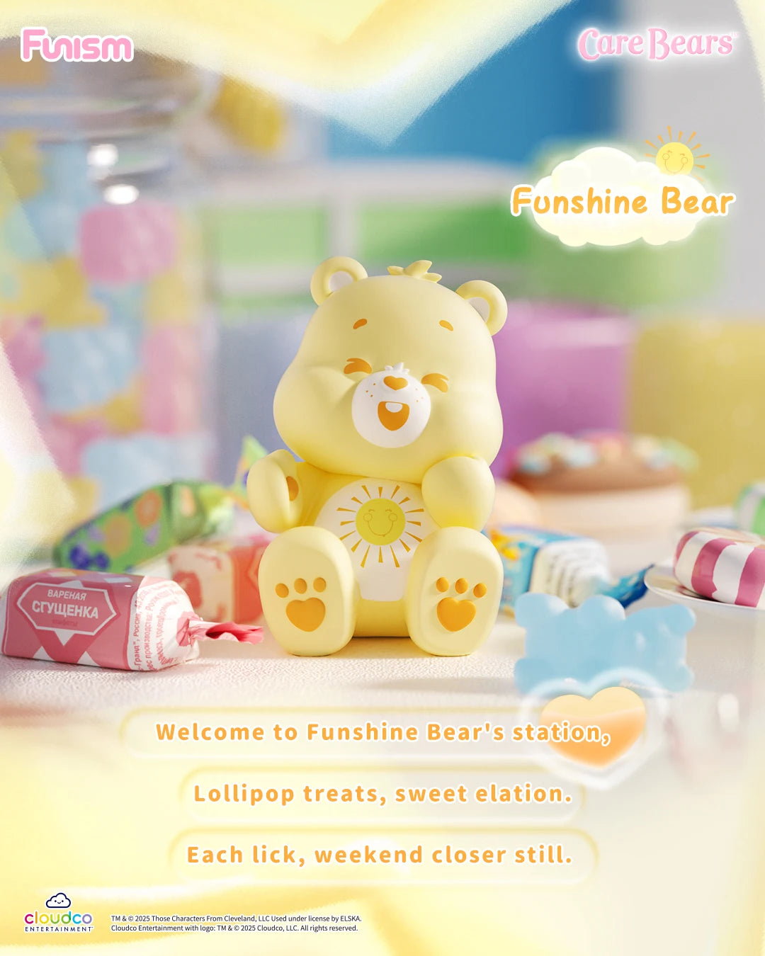FUNISM Care Bears Little Things Series Cubby Face Blind Box Figures