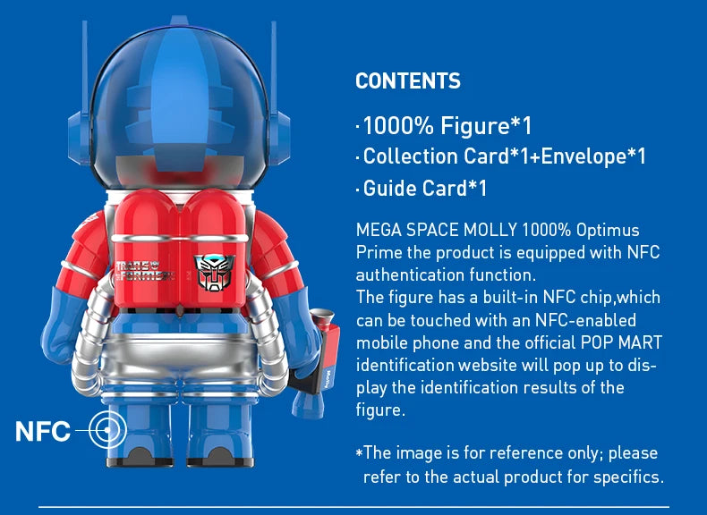 POP MART MEGA Space Molly 1000% Optimus Prime Limited Edition