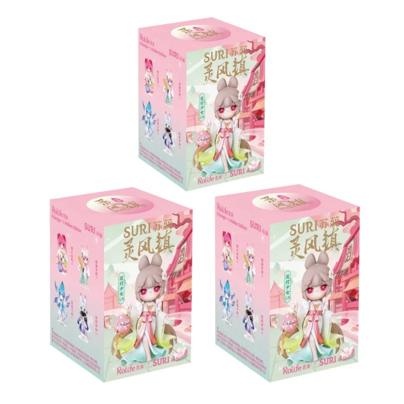 Robotime Rolife Suri Lingfeng Town Series Blind Box Dolls Action Figure Surprise Box Lady Toys-SJXX0
