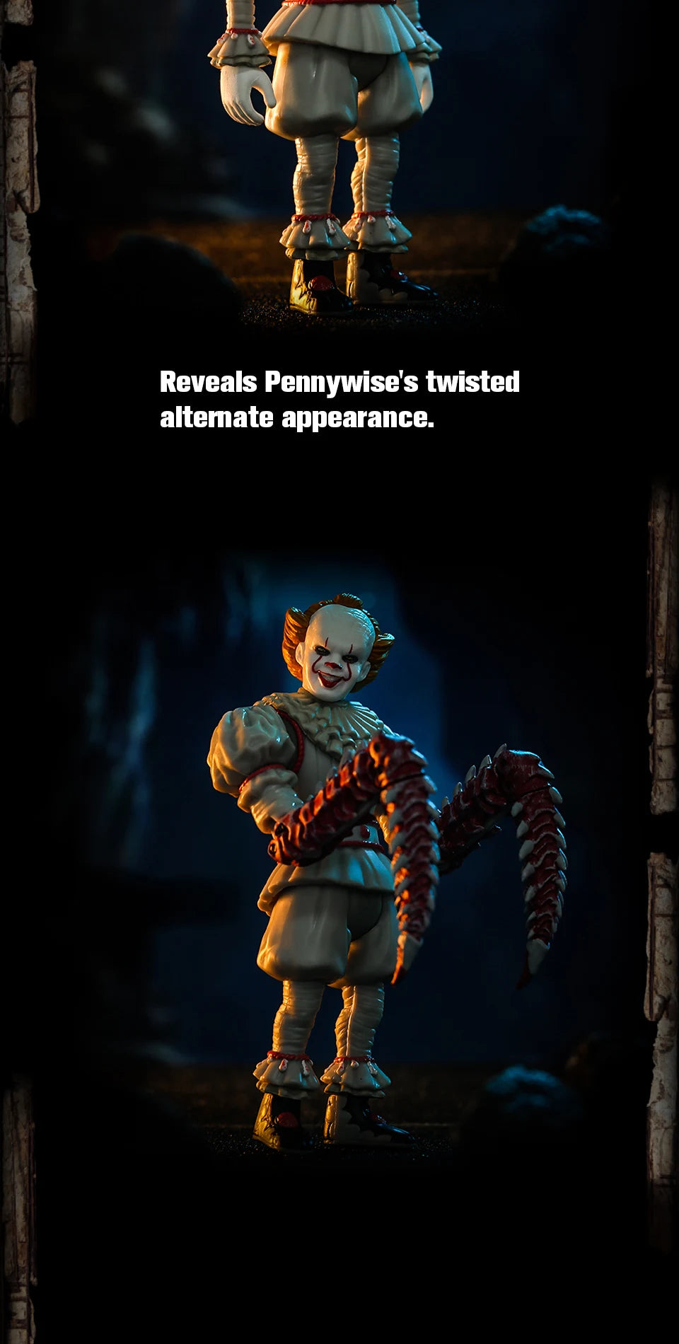 52TOYS Action Figure Dance of Lightning IT-Pennywise, Action Figure Toys, 3.75inch Adjustable Figure Anime Toys Adult Boys Child