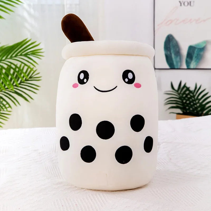 Kawaii Milk Tea Plush Pillow – Cute Boba Stuffed Toy