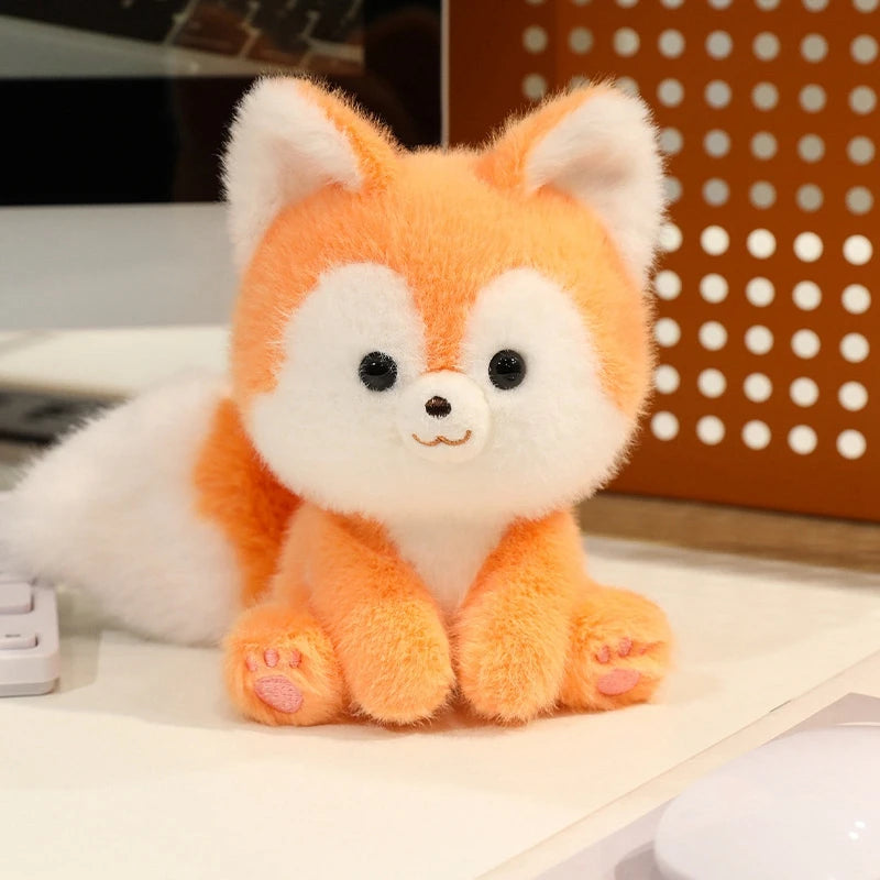 Cute Sitting Animals Plush – Red Panda, Fox, Sloth, Cat, Capybara & Pig