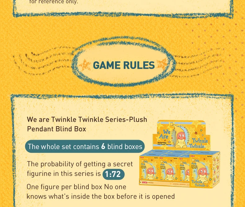 POP MART We Are Twinkle Twinkle Plush Pendant Blind Box