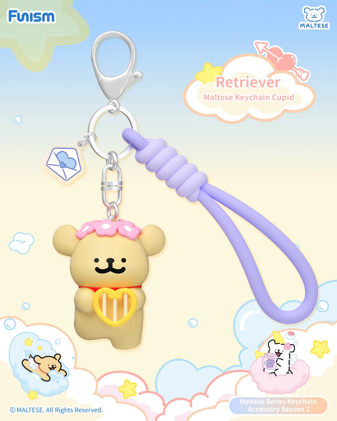 FUNISM Maltese Series Keychain Accessory Season display view