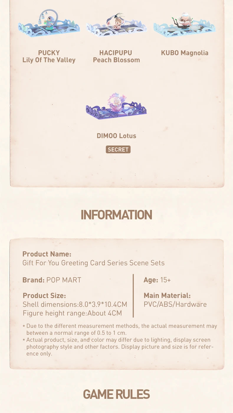 POP MART Gift For You Greeting Card Series Blind Box