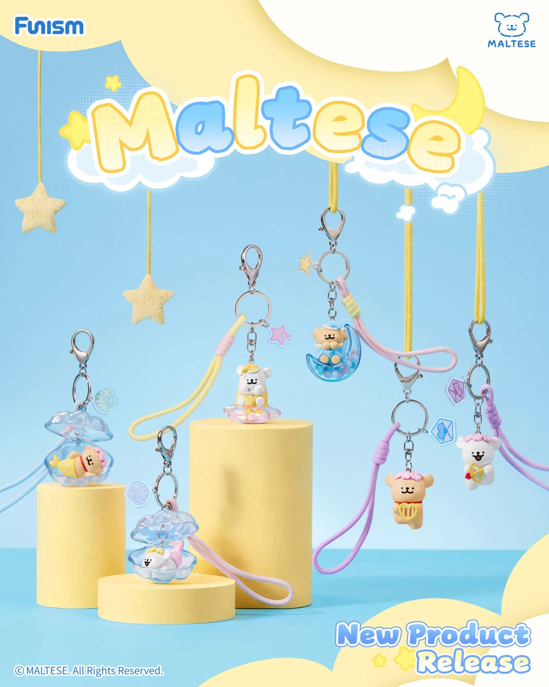 FUNISM Maltese Series Keychain Accessory Season packaging view