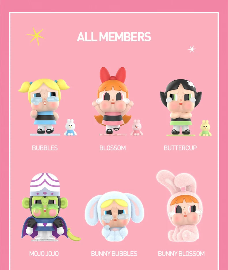 POP MART CRYBABY × Powerpuff Girls Series Blind Box