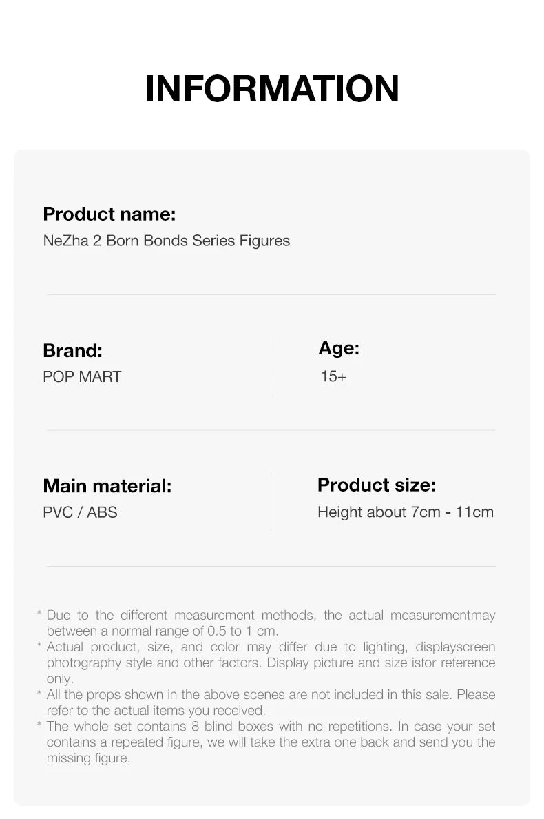 POP MART NeZha 2 Born Bonds Series Blind Box Figures