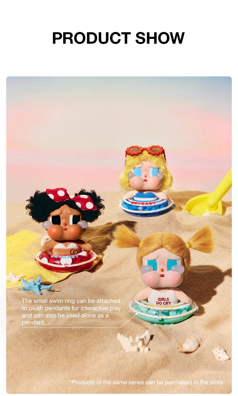 POP MART CRYBABY Vacation Mode On Pendant Blind Box