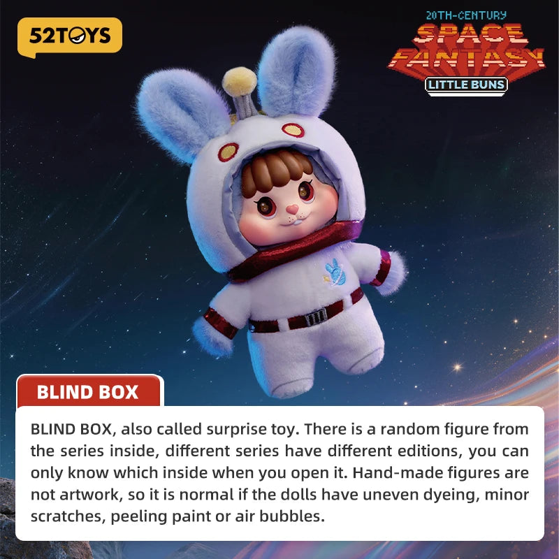 52TOYS Blind Box LITTLE BUNS 20th-Century Space Fantasy Series Plush collector view