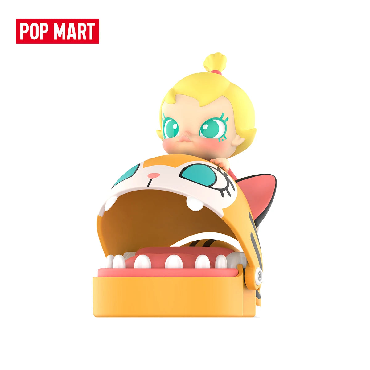 POP MART Baby Molly and Baby Tabby Pulling a Prank Figure side view