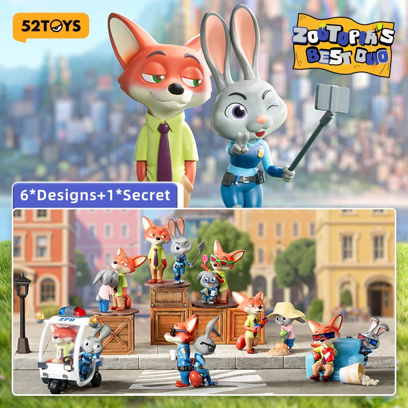 52TOYS Zootopia Best Duo Blind Box Collectible Figure