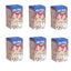 Set of six 'New Year in Apple Village' themed boxes with cartoon characters on a white background.