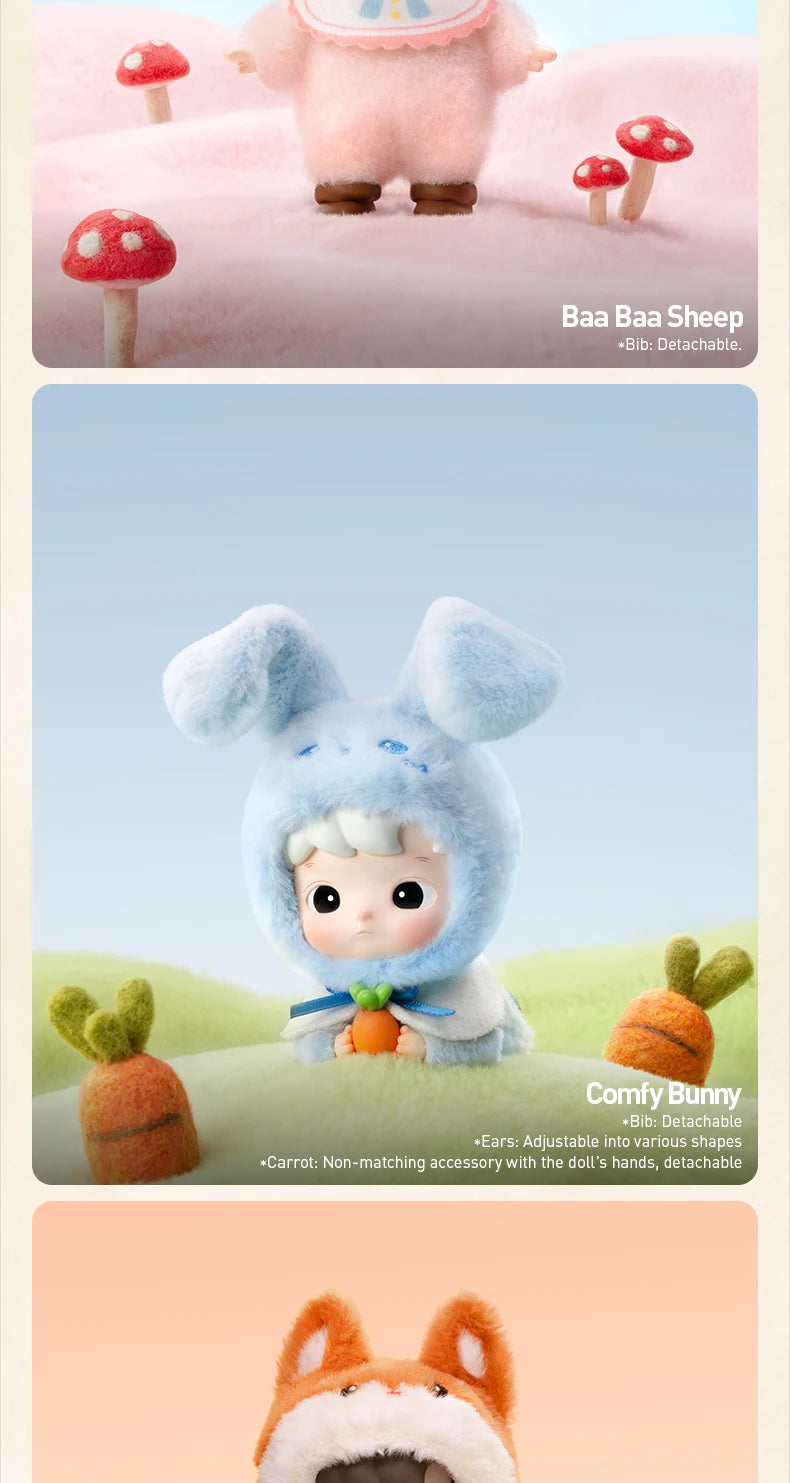 POP MART HACIPUPU Snuggle With You Series Blind Box Figures