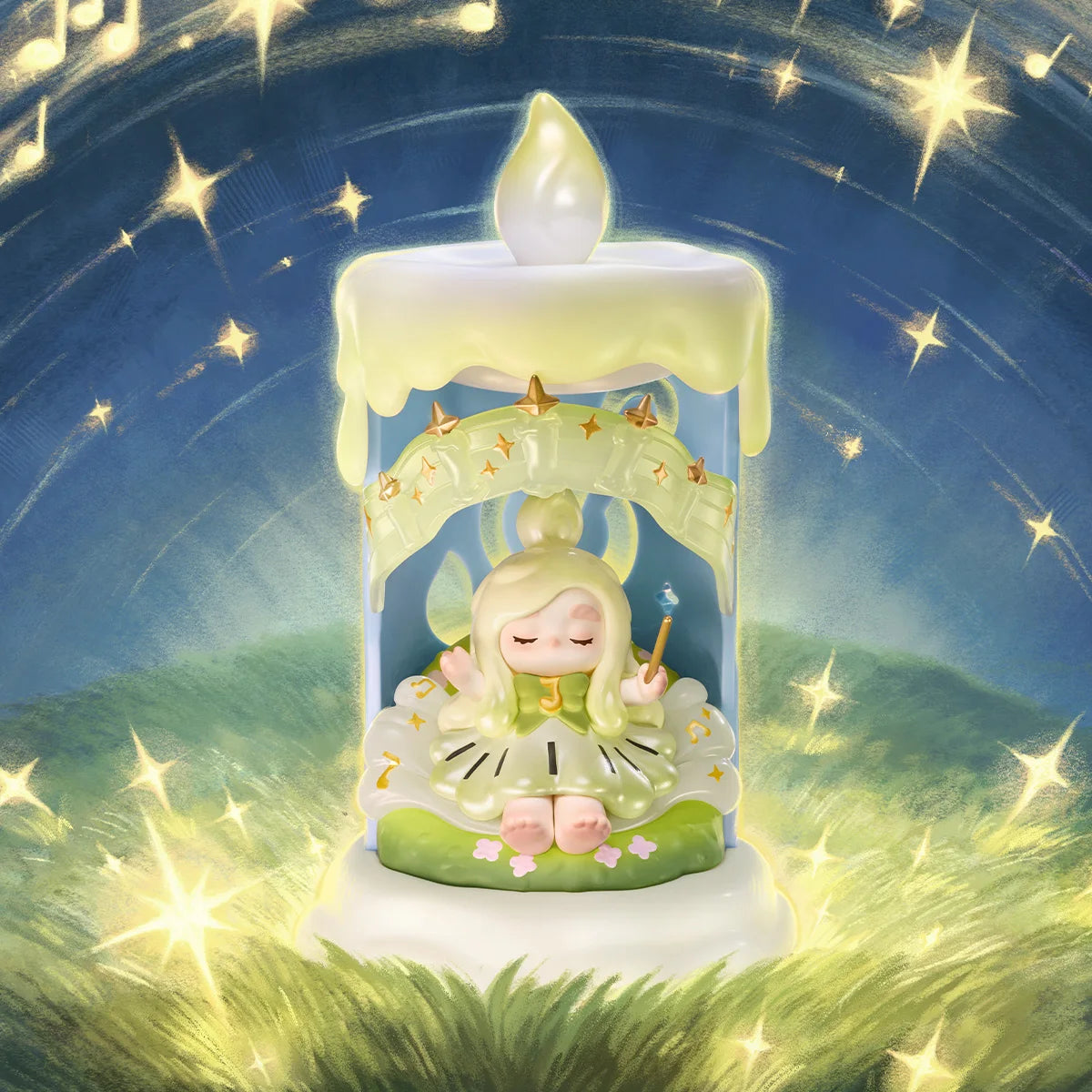POP MART CHAKA Candlelit Wander Series Blind display view