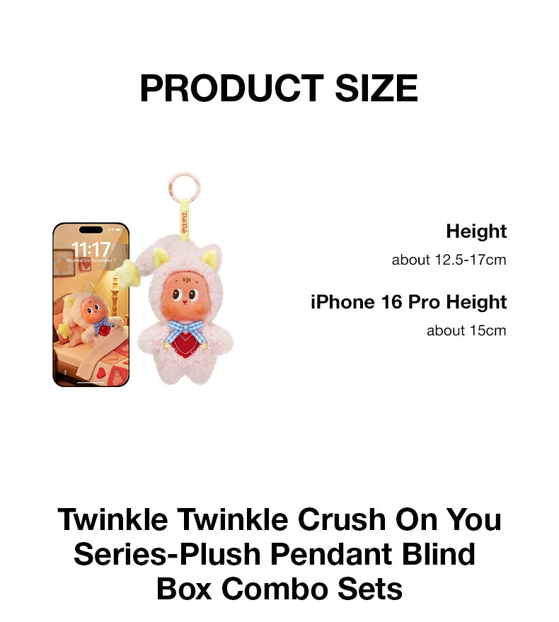 POP MART Twinkle Twinkle Crush On You & Be a Little Star Plush Pendant Blind Box Combo