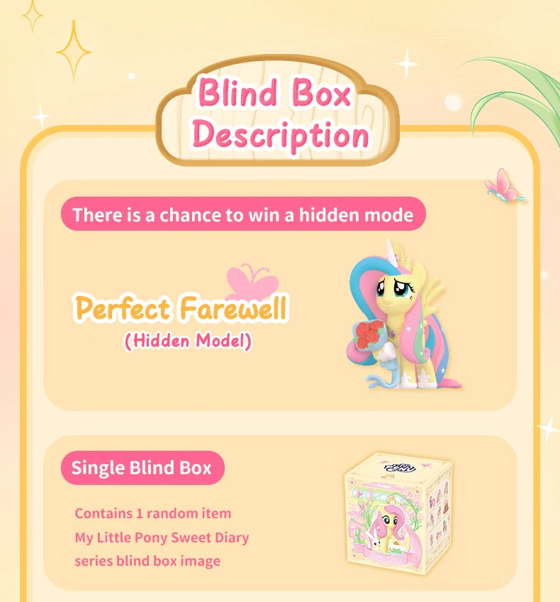 FUNISM My Little Pony Sweet Diary Series Blind Box Figures