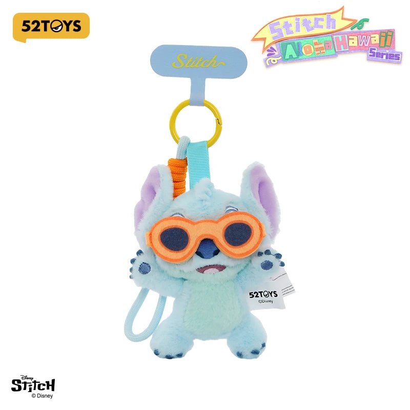 52TOYS Disney Stitch Aloha Hawaii Plush Phone Strap Blind Box